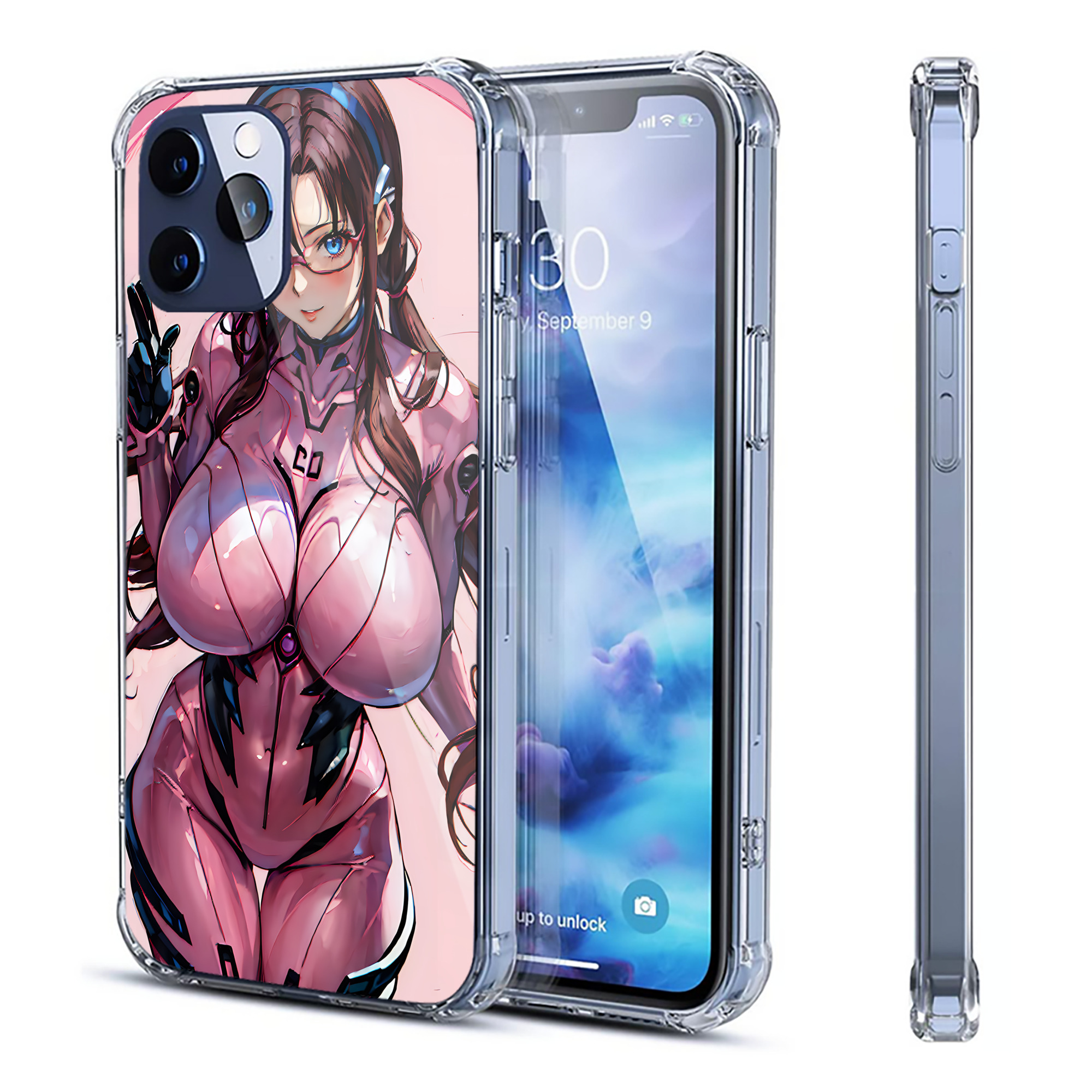 （画像用） EVA 新世紀エヴァンゲリオン 【iPhone 12シリーズ対応】透明スマホケース（クリアソフトケース）